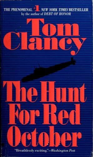 The Hunt for Red October by Tom Clancy - Book Cover