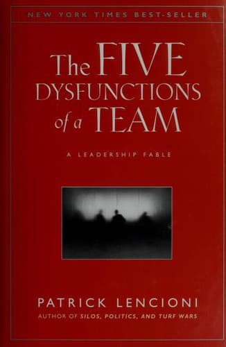 The Five Dysfunctions of a Team by Patrick Lencioni - Book Cover